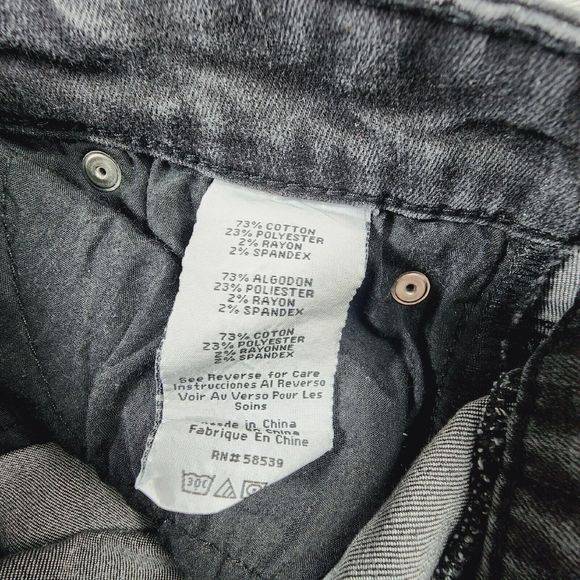 STS Blue Emma Ankle Skinny Black Distressed Jeans Womens Size 26 - Picture 6 of 12